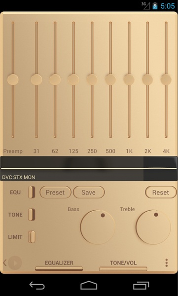 Poweramp Champagne Gold Skin - Preview 2