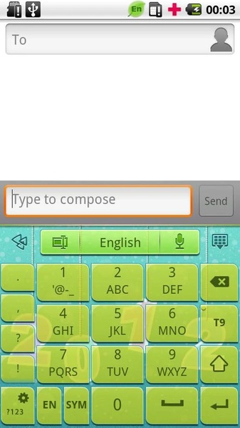 GO Keyboard Brisk2012 theme - Preview 7