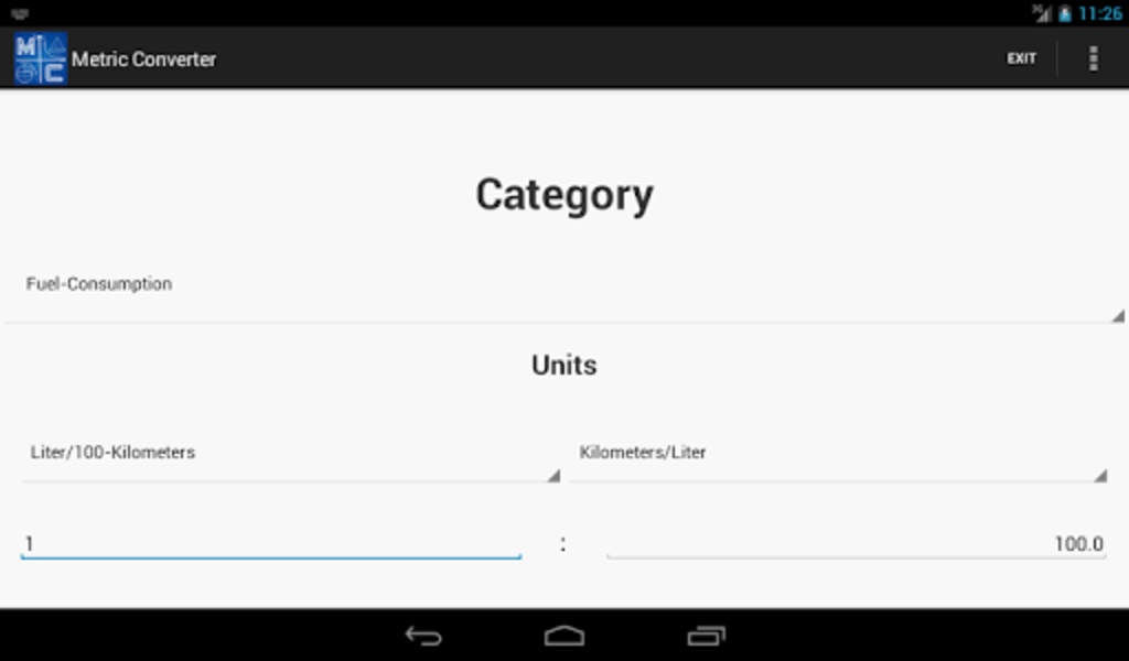 Metric Converter - Preview 1