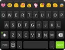 Classic Black Emoji Keyboard screenshot 1