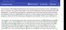 Punctuation checker screenshot 15