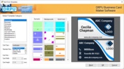 Windows Business Cards Printing Tool screenshot 4