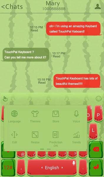 TouchPal SkinPack Watermelon - Preview 3