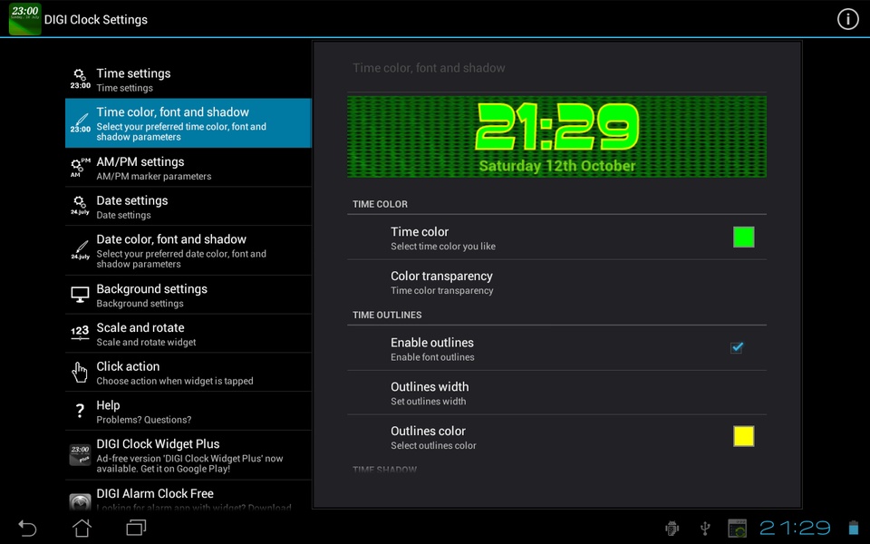 DIGI Clock Widget - Preview 17