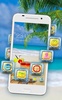 Summer Beach Theme: Coconut wallpaper HD screenshot 4
