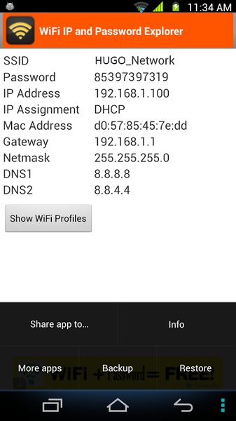 WiFi Password, IP, DNS - Preview 3