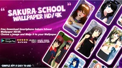 Rina Sakura School Wallpaper screenshot 3