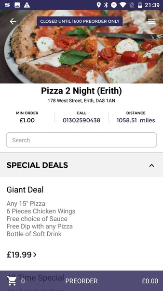 Pizza 2 Night App - Preview 6