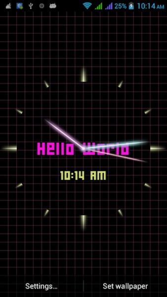Laser Analog Clock Free - Preview 2
