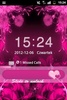 GO Locker Theme Pink Flowers screenshot 1