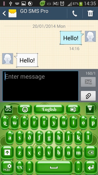GO Keyboard Green - Preview 10