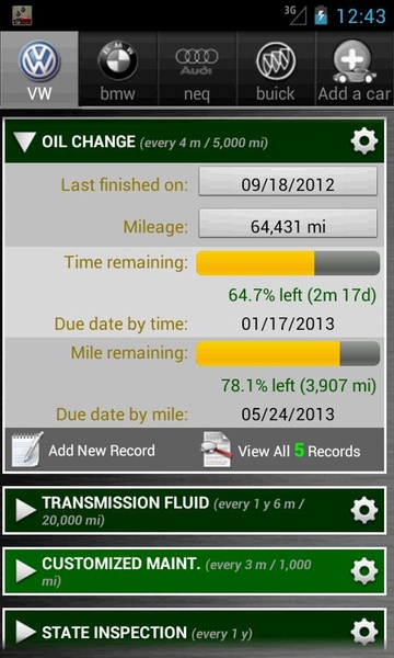 Car Maintenance Reminder Lite - Preview 6