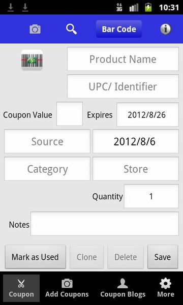 Coupon Organizer and Scanner - Preview 2