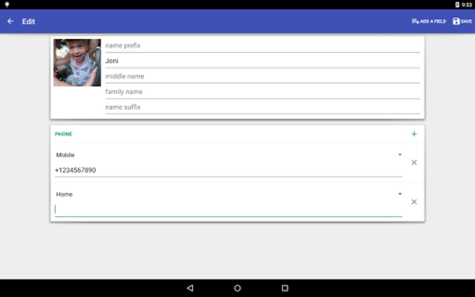 Contacts VCF - Preview 2
