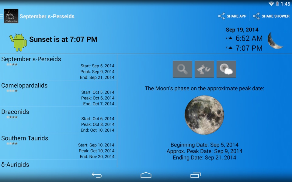 Meteor Shower Calendar - Preview 8