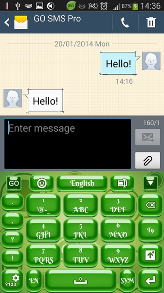 GO Keyboard Green - Preview 6