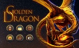 Golden Dragon Theme: Flame, Fire screenshot 1