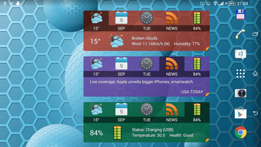Fusion Info Widget - Preview 4