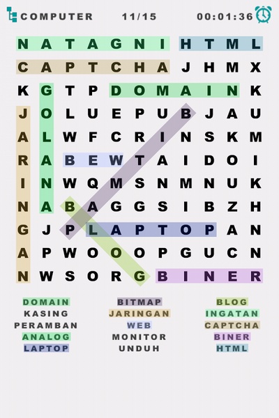 Word Search: Indonesian - Preview 3
