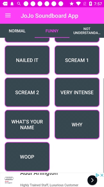 Jojo SoundBoard App - Preview 1