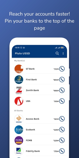 Pluto USSD: Nigeria Bank codes - Preview 4