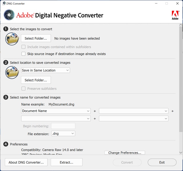 Adobe DNG Converter Thumbnail