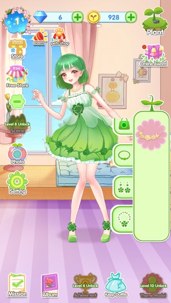 open lace back dress Beauty Queen Dress Up Games
