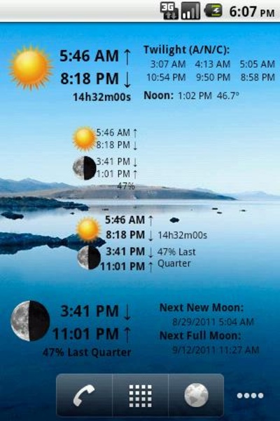 LunaSolCal Widgets - Preview 1