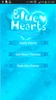 GO Keyboard Blue Hearts Theme screenshot 6
