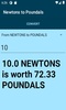 Newtons to Poundals converter screenshot 4