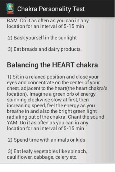 Chakra Personality Test - Preview 3