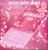 Pink Keyboard Rose Theme screenshot 1
