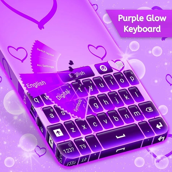 Purple Glow Keyboard Free - Preview 4