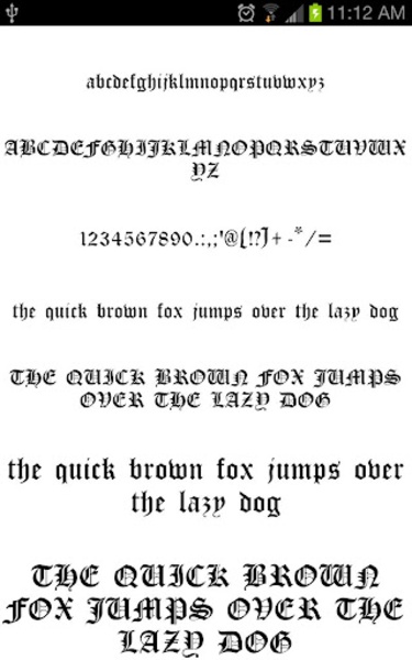 Old English Fonts - Preview 5