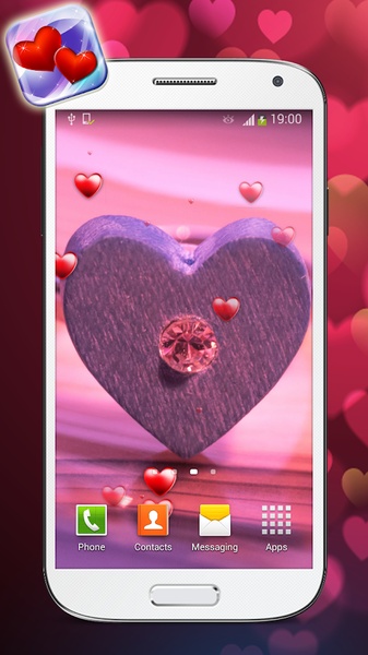 Cute Hearts Live Wallpaper HD - Preview 4