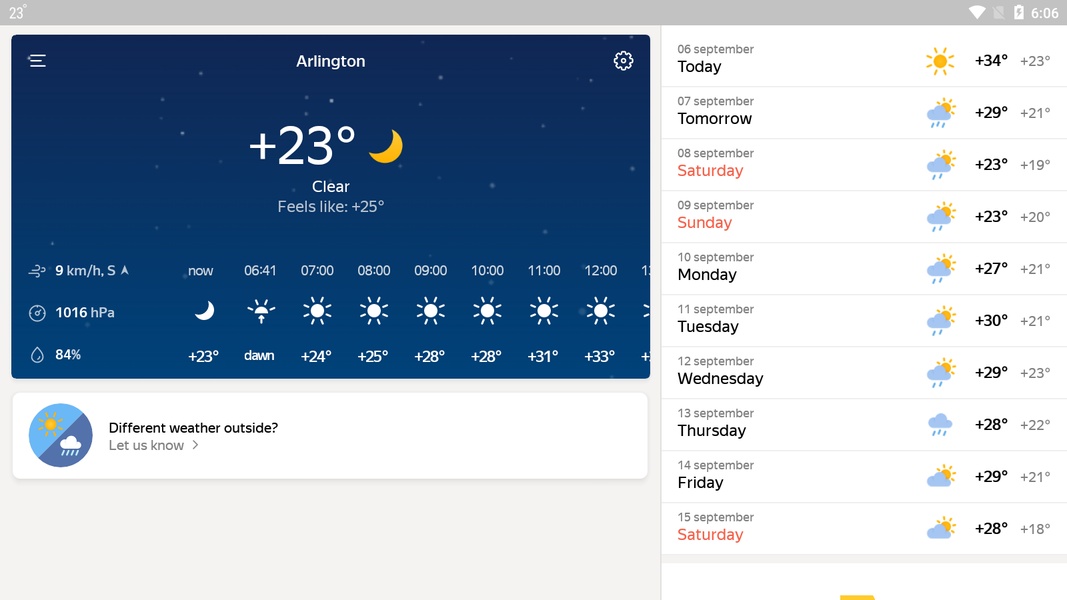 Yandex.Weather - Preview 2