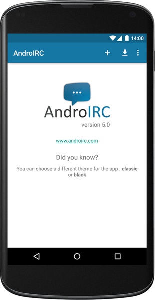 AndroIRC - Preview 7