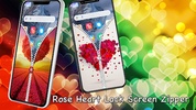 Rose Heart Lock Screen Zipper screenshot 6