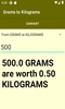 Grams to Kilograms converter screenshot 4