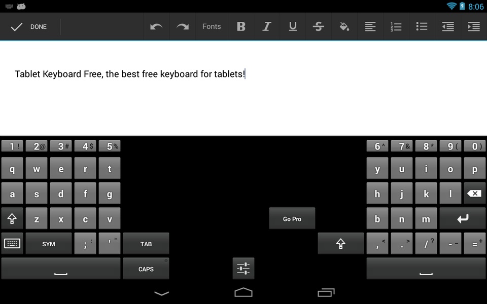 Tablet Keyboard Free - Preview 4
