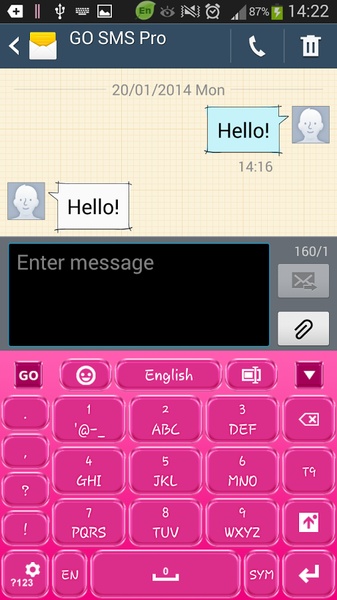 GO Keyboard Pink - Preview 6