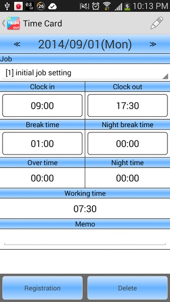 Time card - Preview 5