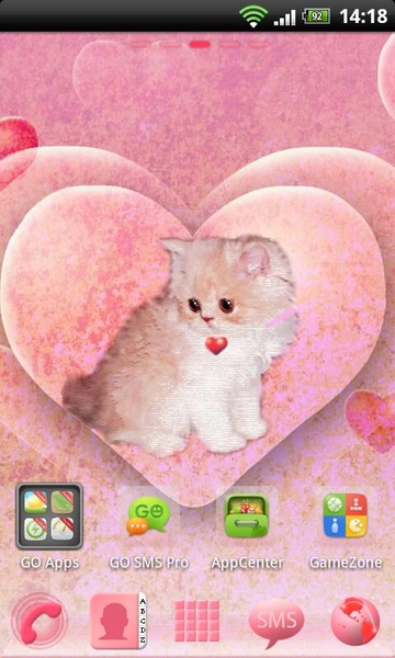 Go Launcher EX Theme Kitty - Preview 4