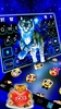 Neon Blue Tiger King Theme screenshot 3