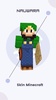 Skin Luigi for Minecraft PE screenshot 3