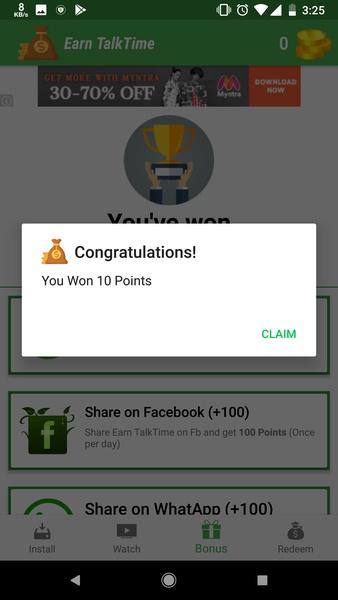 Earn TalkTime - Preview 8