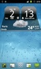MIUI Dark Digital Weather Clock screenshot 1