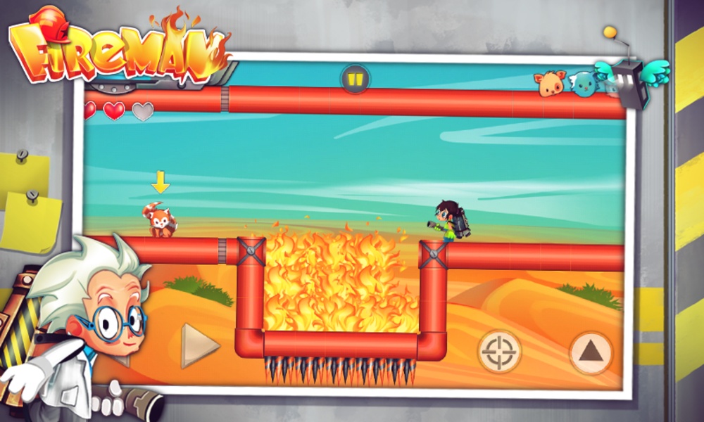 Gameplay Fireman -- Jogo de aventura para o seu Android - Android