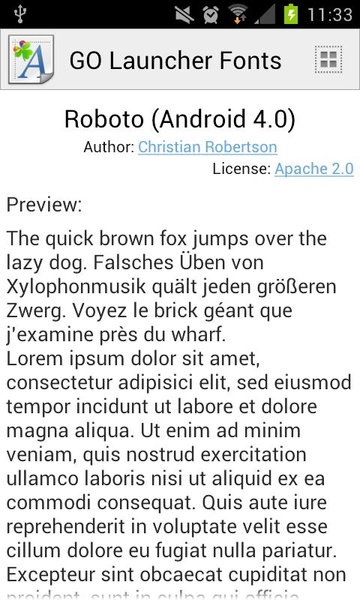 GO Launcher Fonts - Preview 4