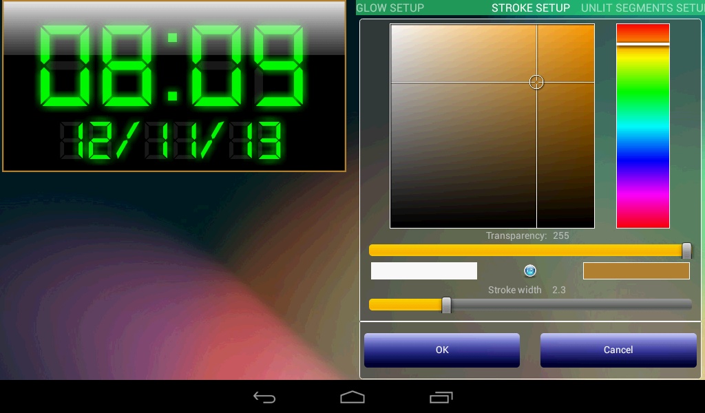 LED clock widget lite - Preview 1